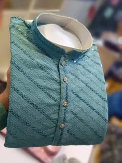 Shyam Vol 14 Rayon Kurta Pajama Lakhnavi Work New Catalog