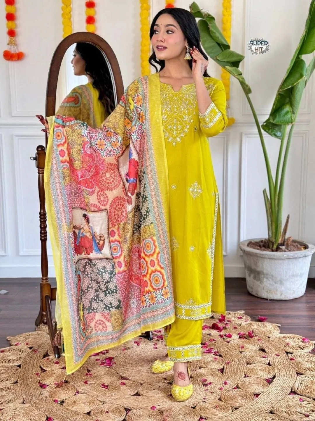 Laxmy Vol 7 Embroidery Top Bottom With Dupatta Set Under 1500