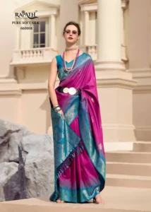 Rajpath White Mango Soft Silk With Zari Weaving Saree Under 2000