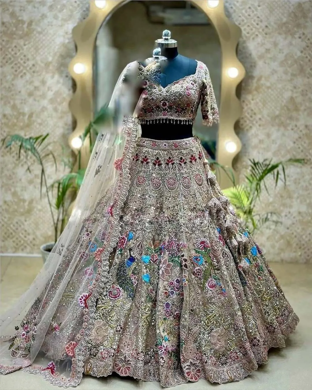 SBD 1703 Organza Silk with Heavy Embroidery Lehenga Choli
