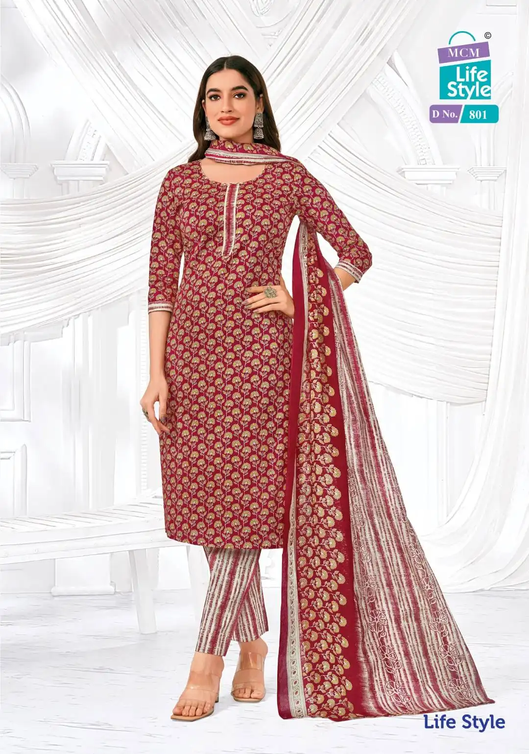 Mcm Lifestyle Vol 8 Casual Wear Cotton Dress Material Collection Under 500