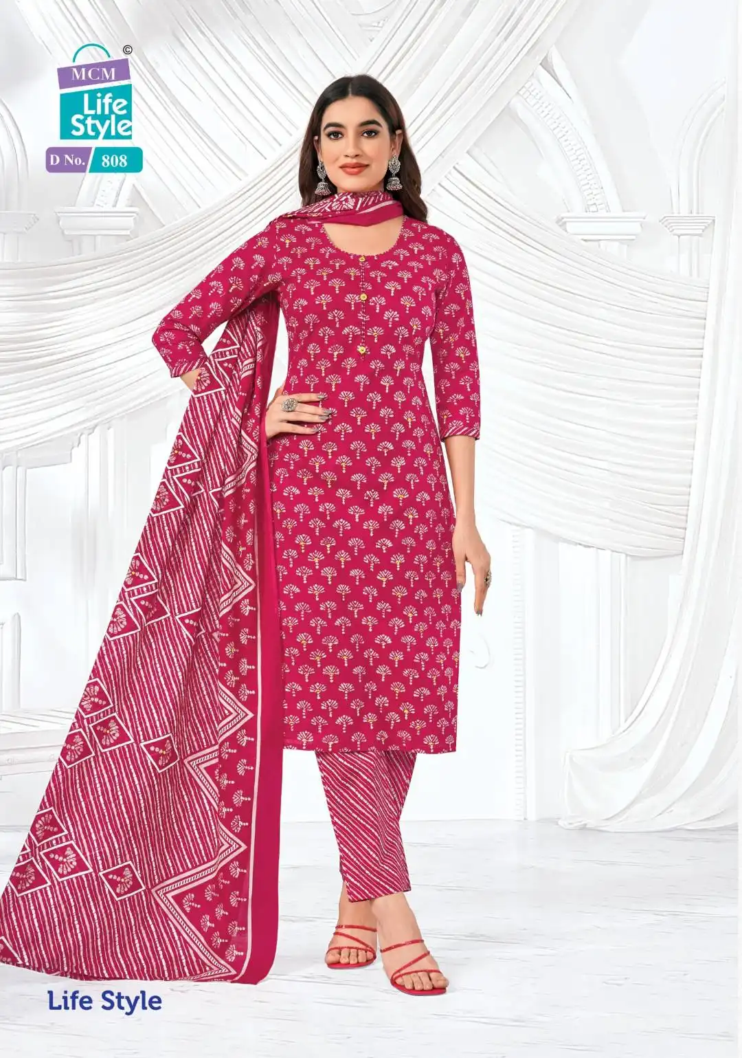 Mcm Lifestyle Vol 8 Casual Wear Cotton Dress Material Collection Under 500