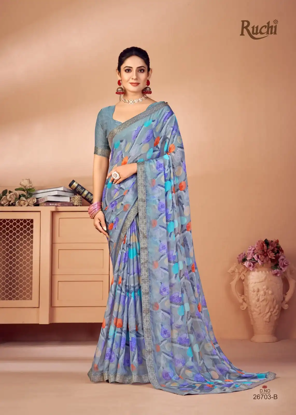 Ruchi Simayaa 20 Chiffon Printed Saree Under 600