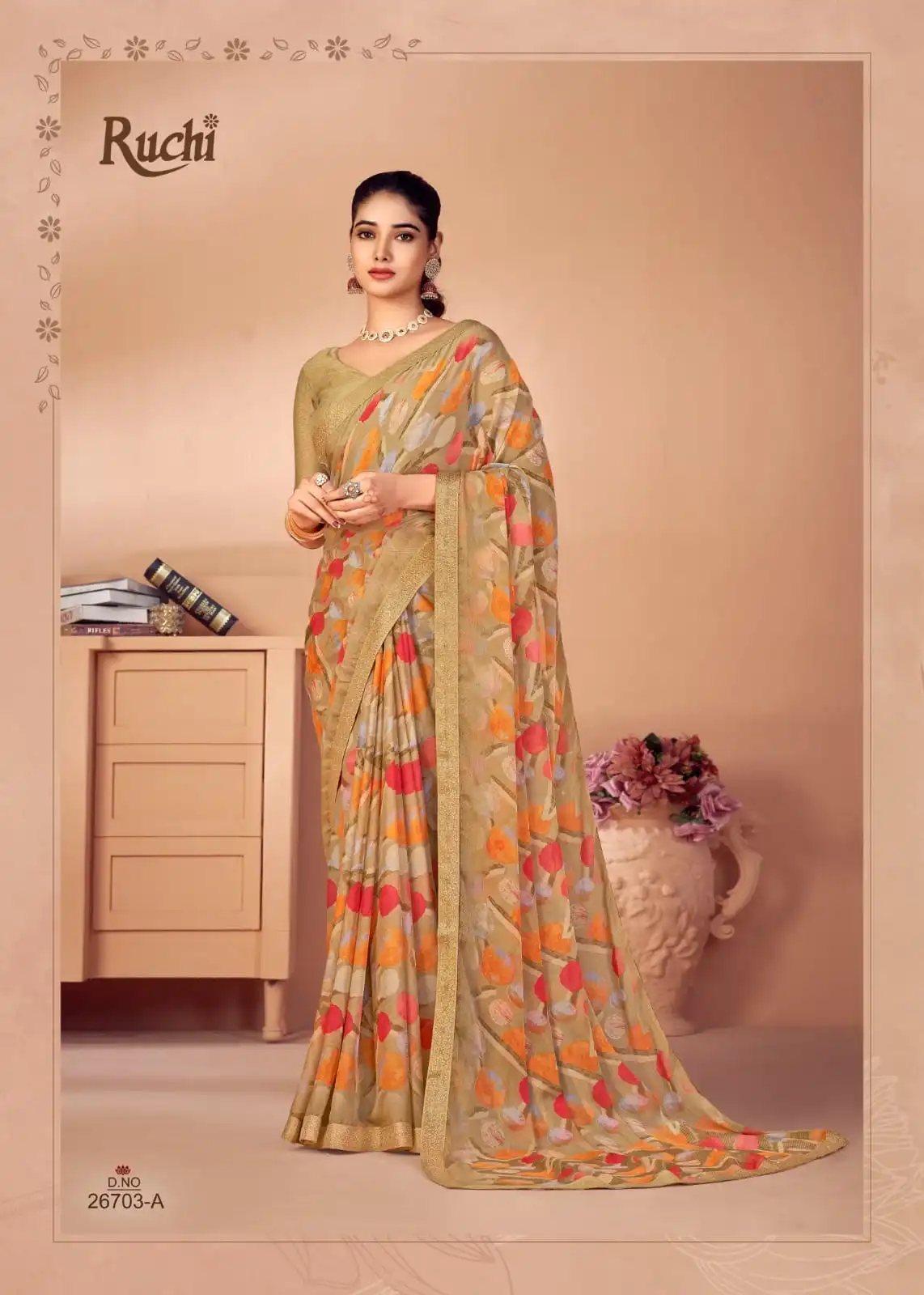 Ruchi Simayaa 20 Chiffon Printed Saree Under 600