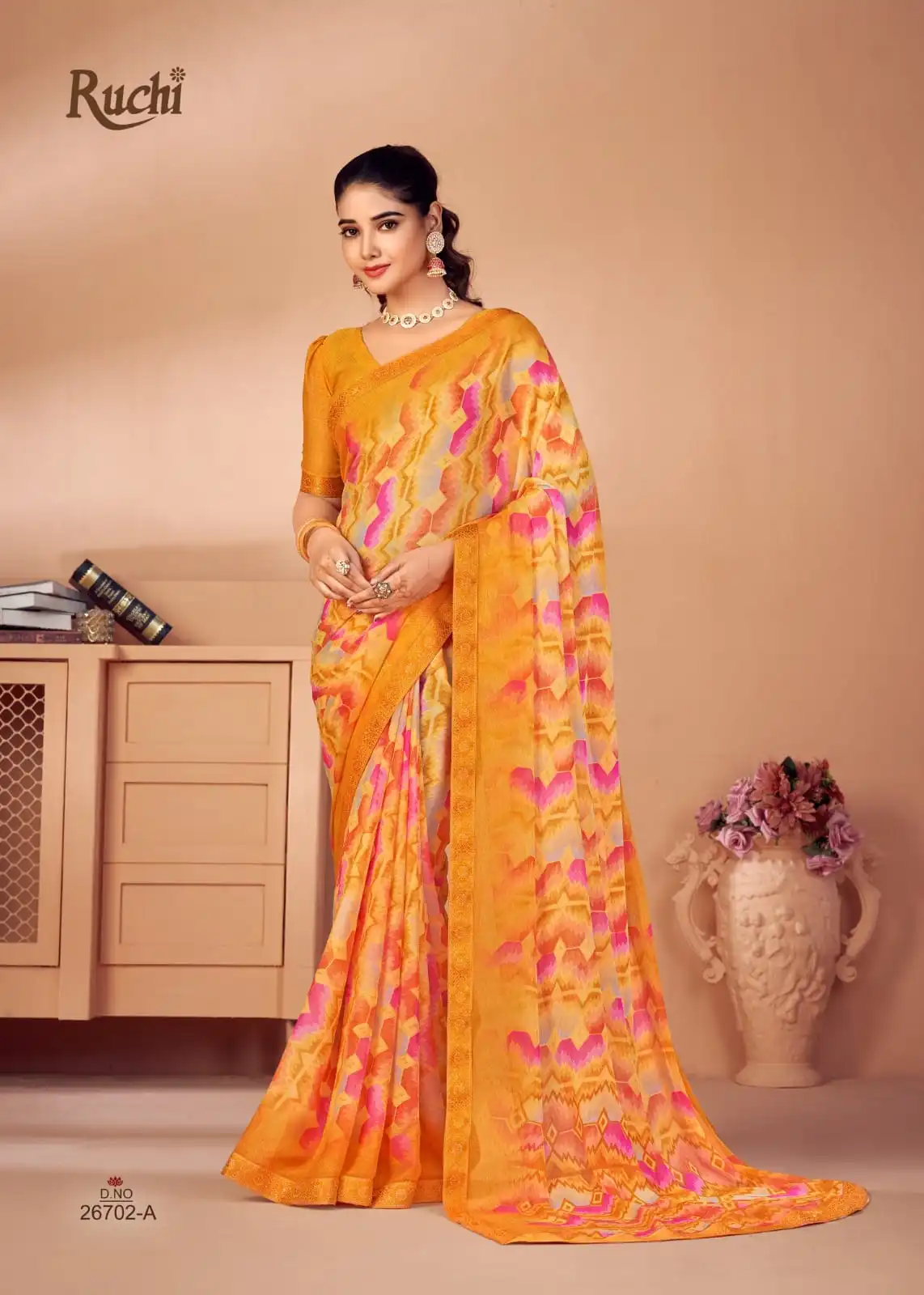 Ruchi Simayaa 20 Chiffon Printed Saree Under 600
