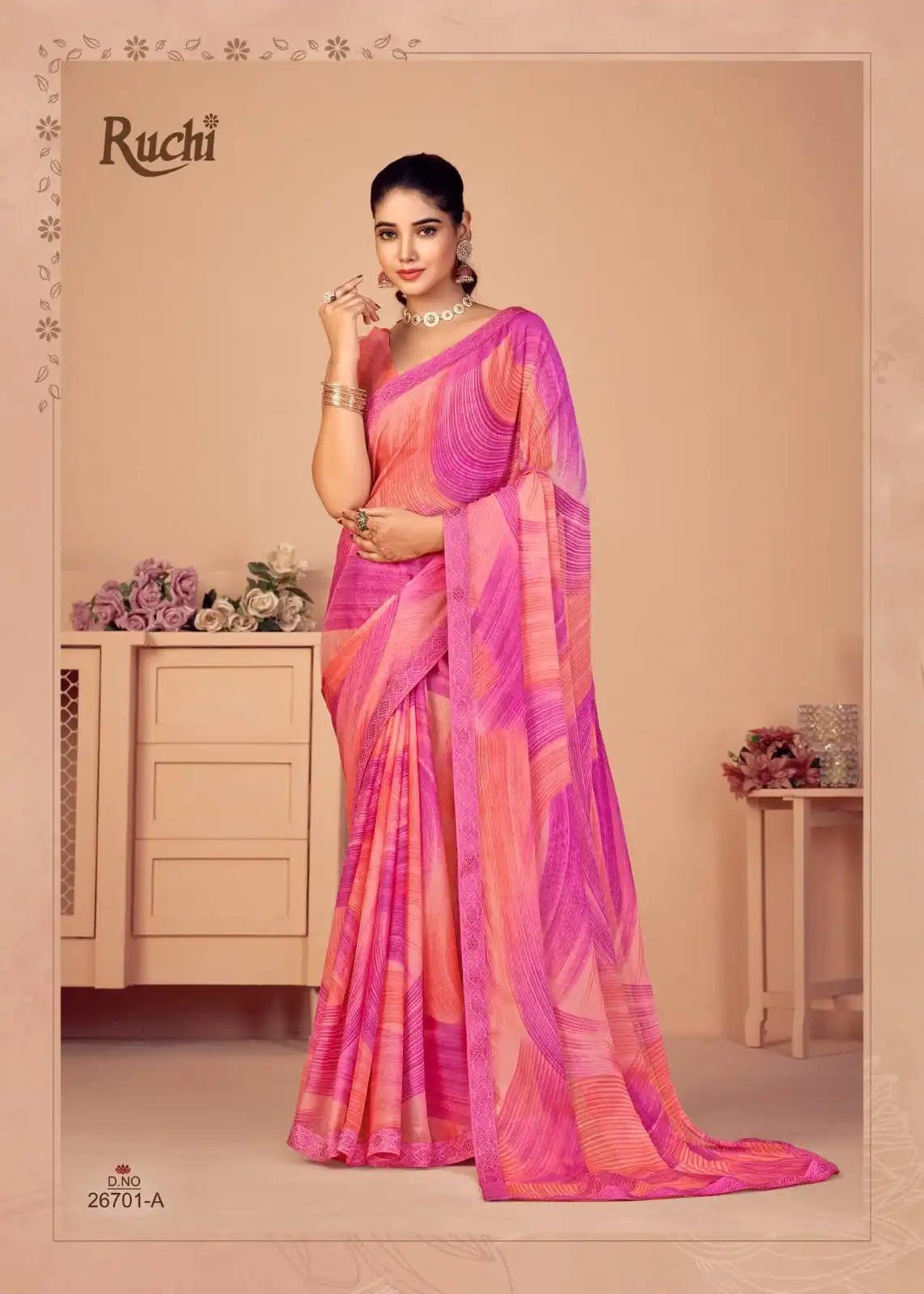 Ruchi Simayaa 20 Chiffon Printed Saree Under 600