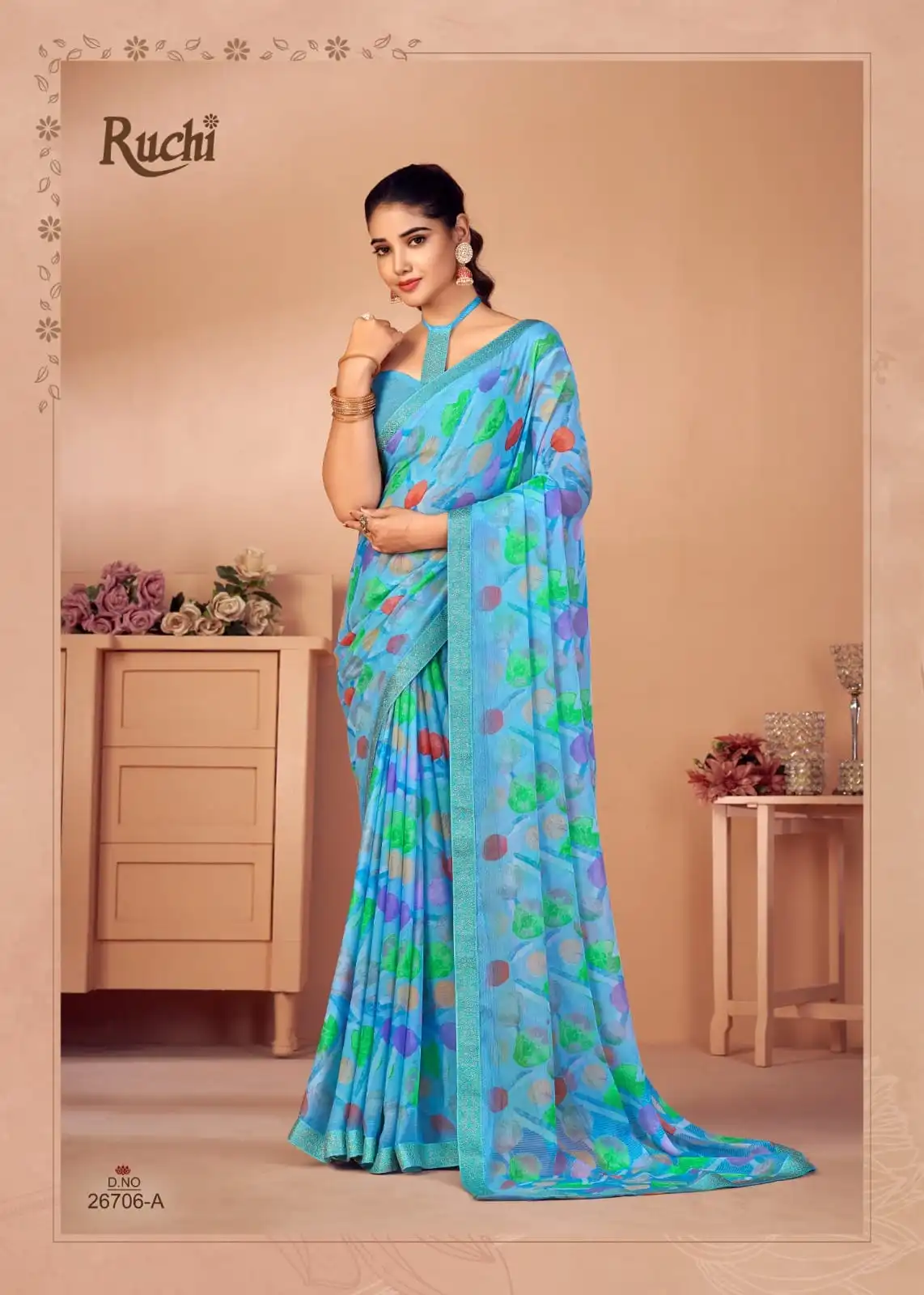 Ruchi Simayaa 20 Chiffon Printed Saree Under 600