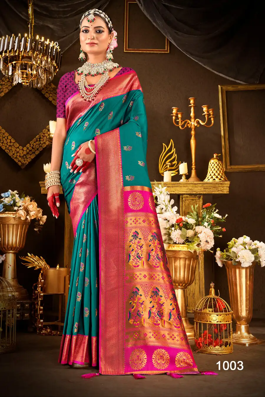 Saroj Nath Paithani Saroski Vol 1 Paithani Silk Saree