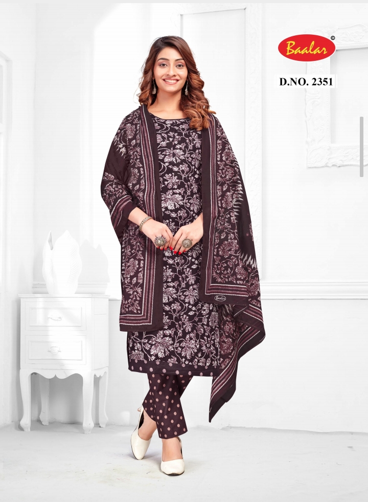 Baalar Zubeda Vol 23 Printed Cotton Dress Material Collection Under 500