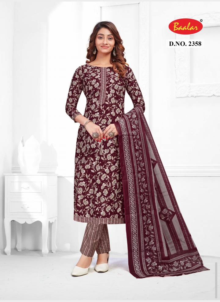 Baalar Zubeda Vol 23 Printed Cotton Dress Material Collection Under 500