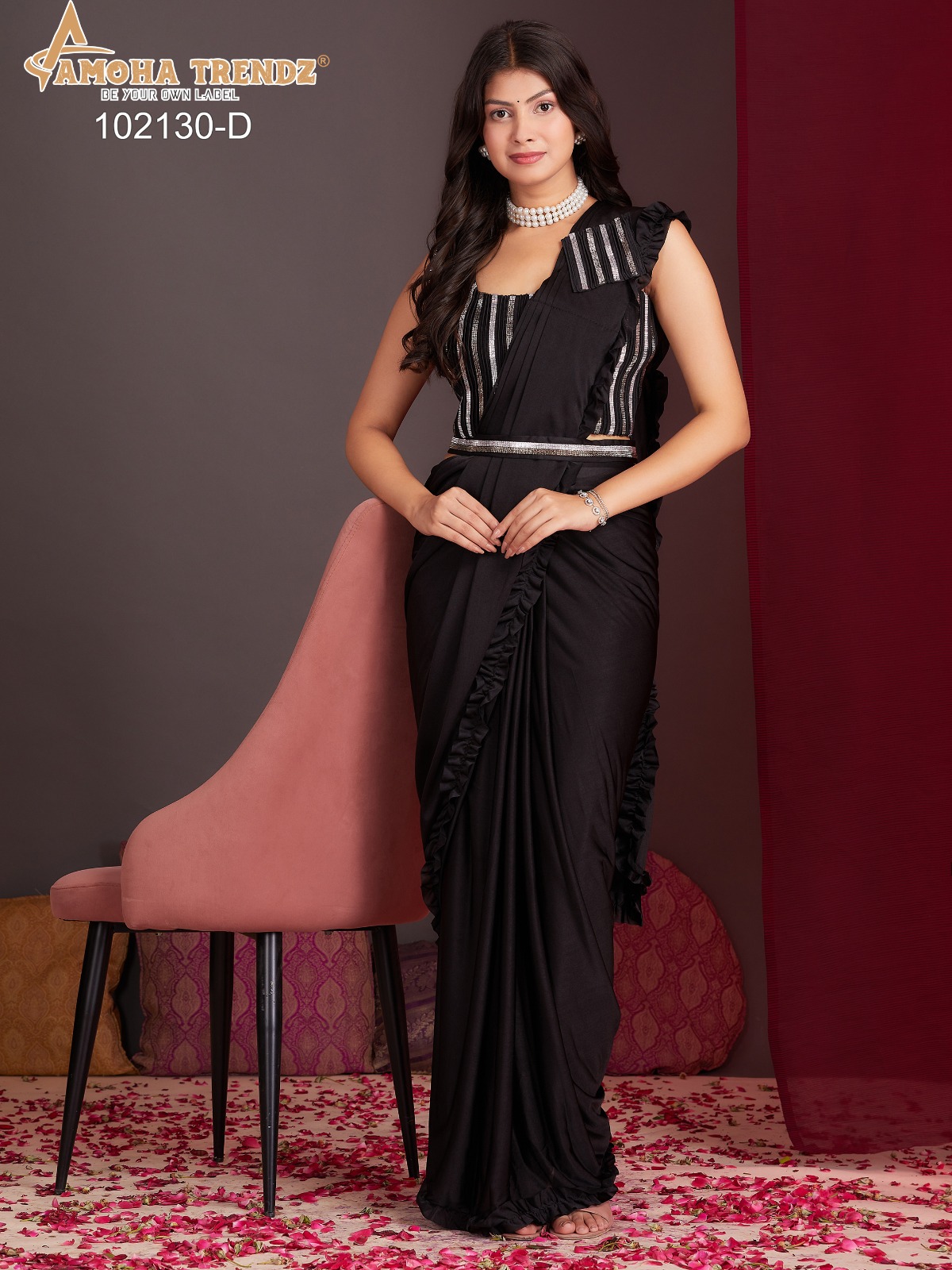 Amoha Trendz 102130 Ready To Wear Saree Collection