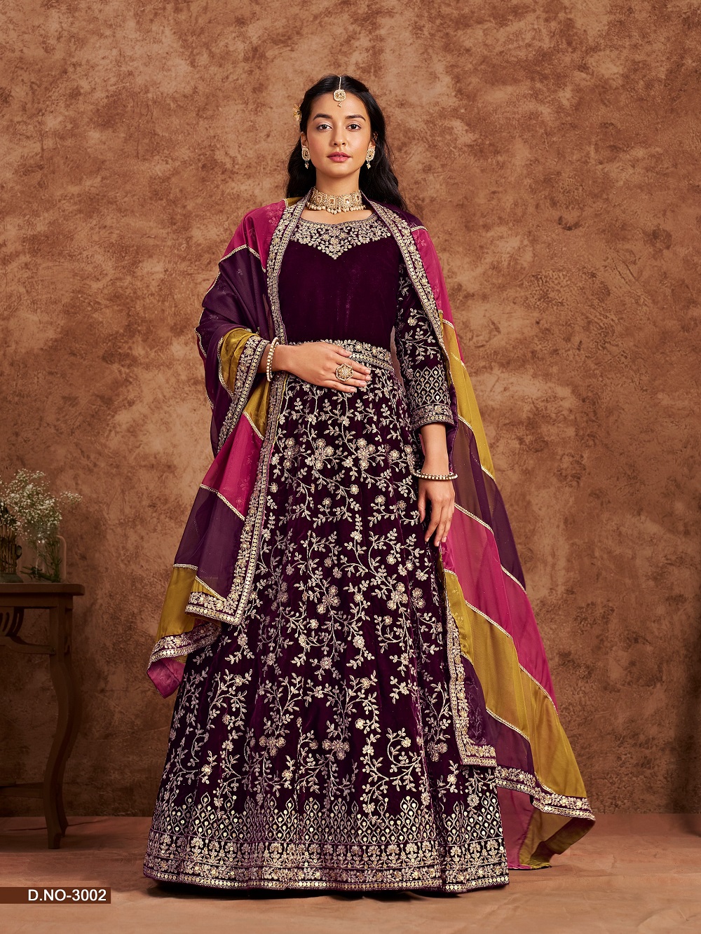 Twisha Vol 30 Velvet Embroidered Gown Collection