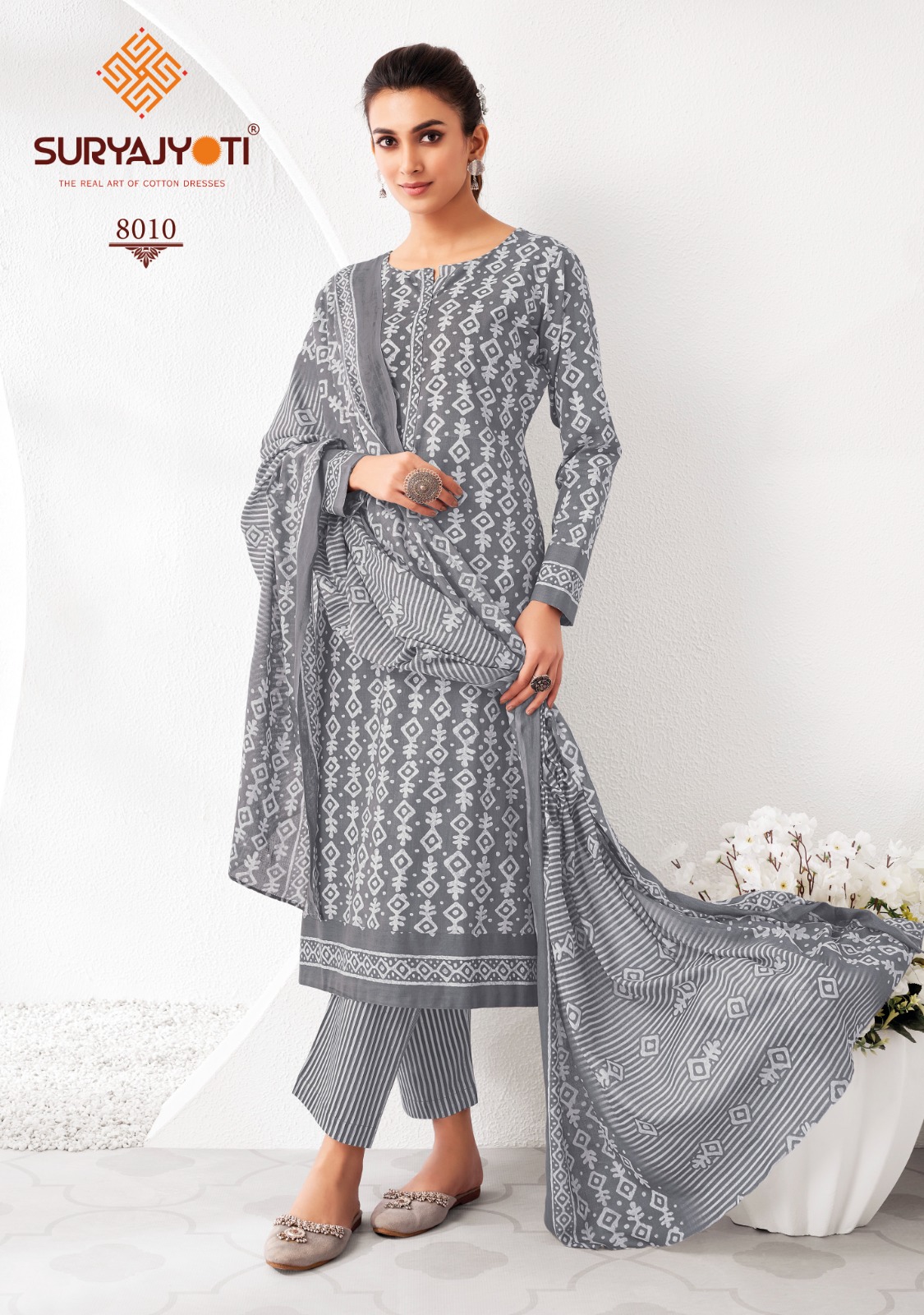 Suryajyoti Pehnava Vol 8 Cambric Cotton Dress Material Under 500
