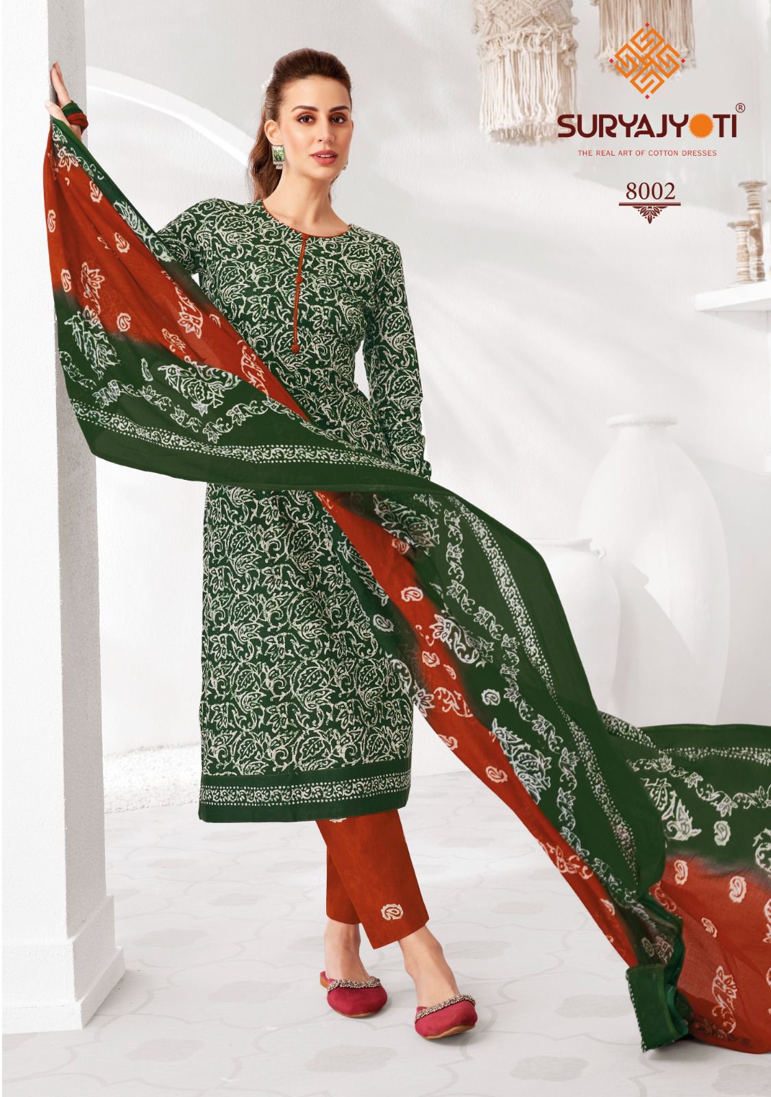 Suryajyoti Pehnava Vol 8 Cambric Cotton Dress Material Under 500