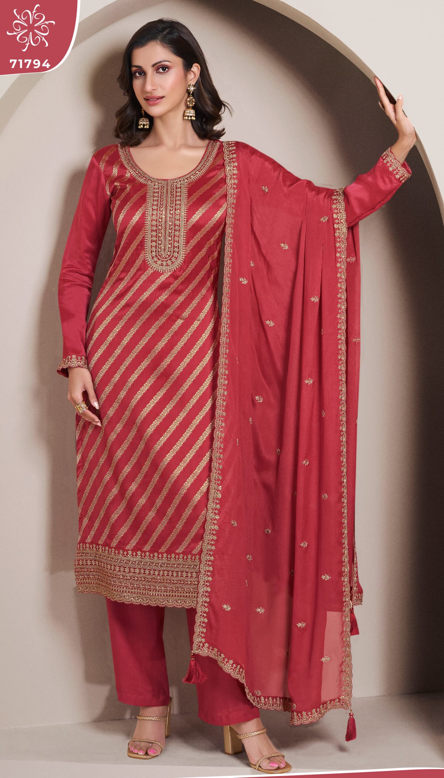 Vinay Kuleesh Silky 6 Designer Salwar Kameez Under 2000