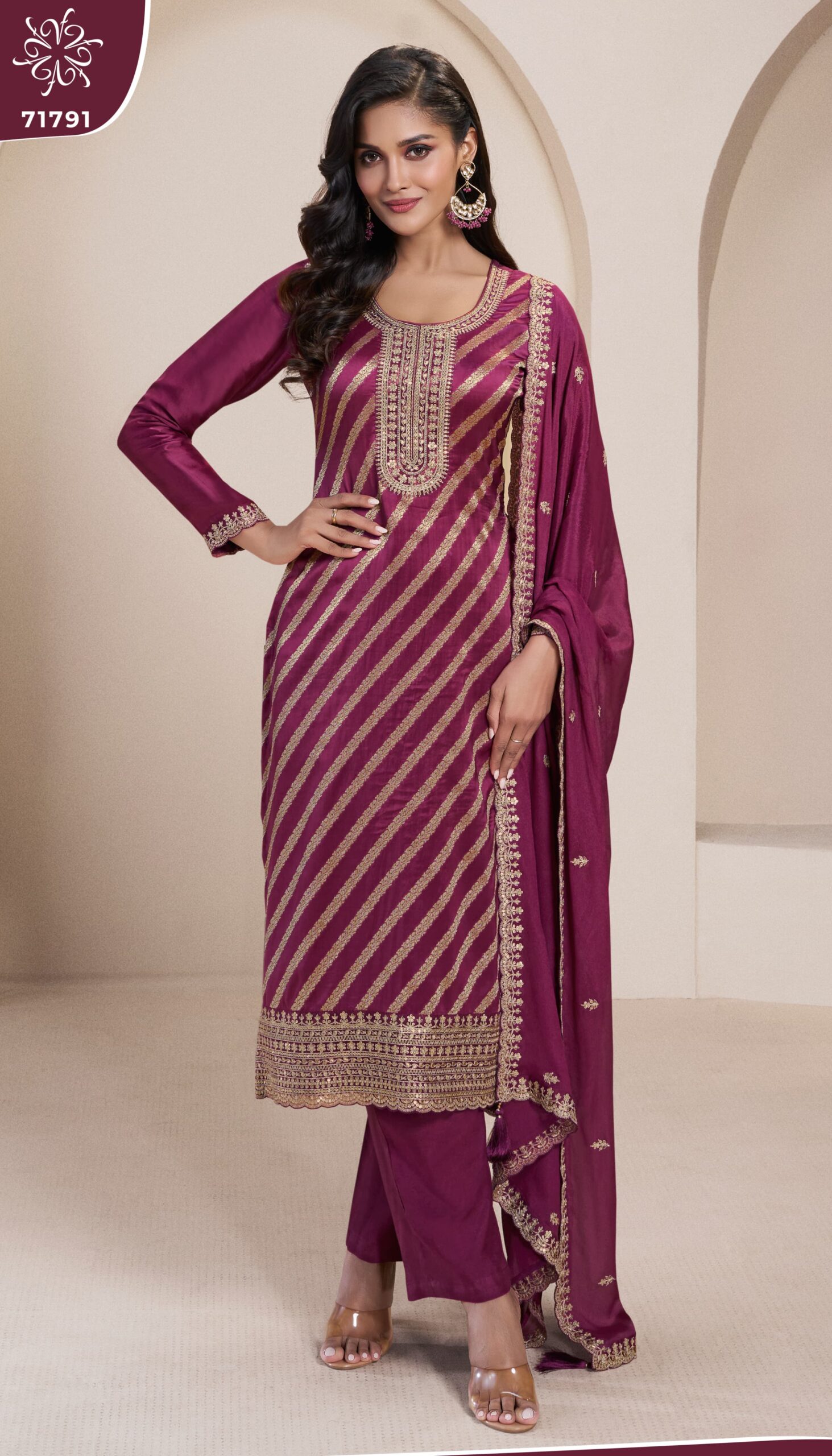 Vinay Kuleesh Silky 6 Designer Salwar Kameez Under 2000