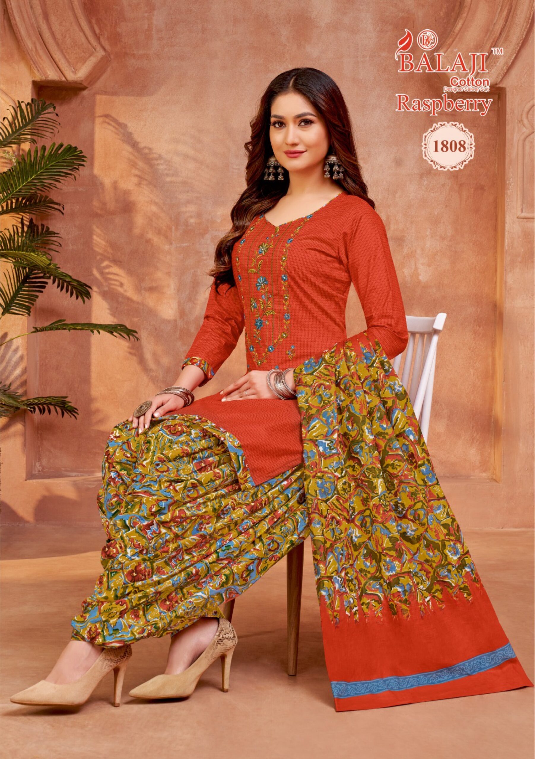 Balaji Raspberry Vol 18 Cotton Dress Material Under 500