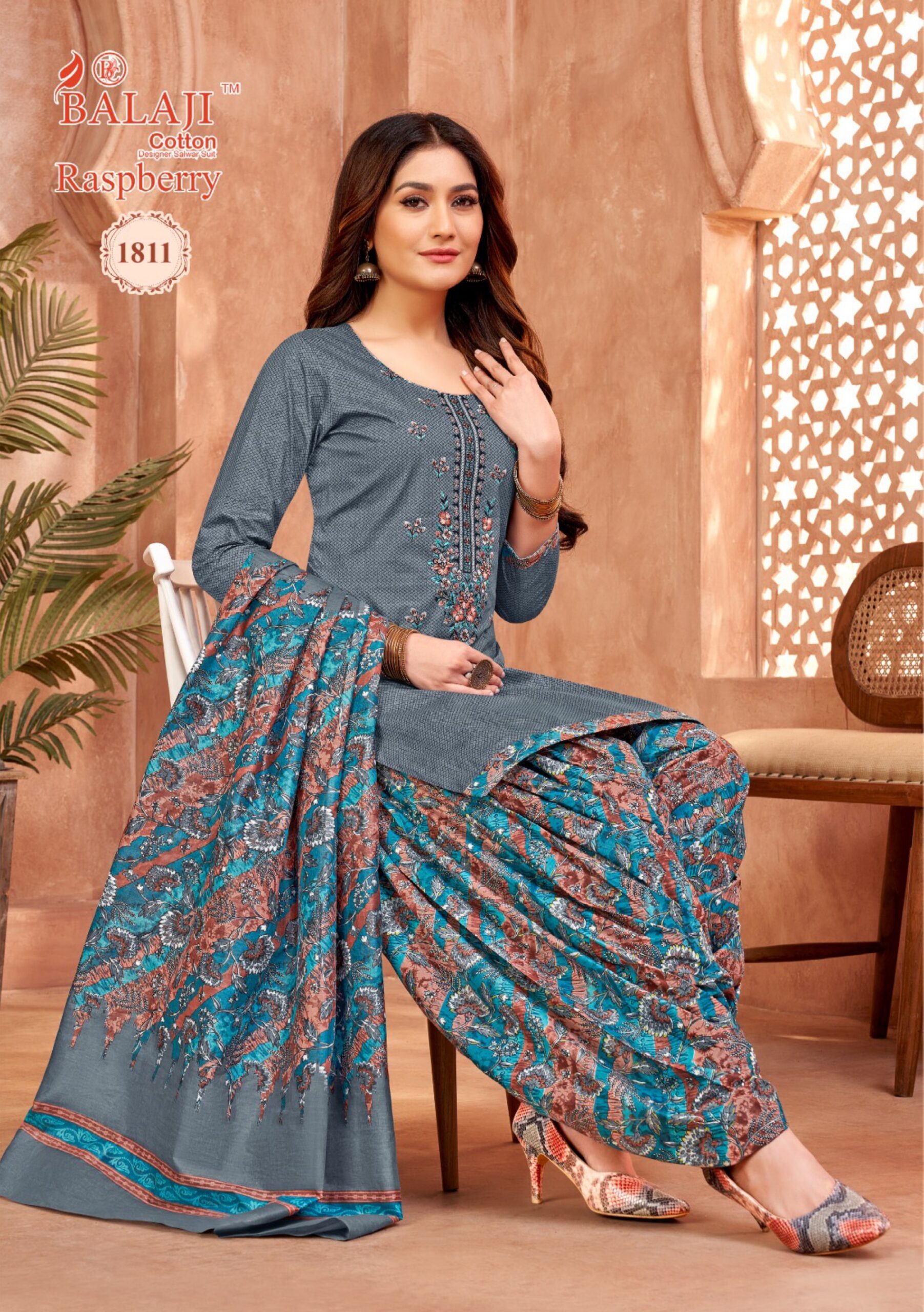 Balaji Raspberry Vol 18 Cotton Dress Material Under 500