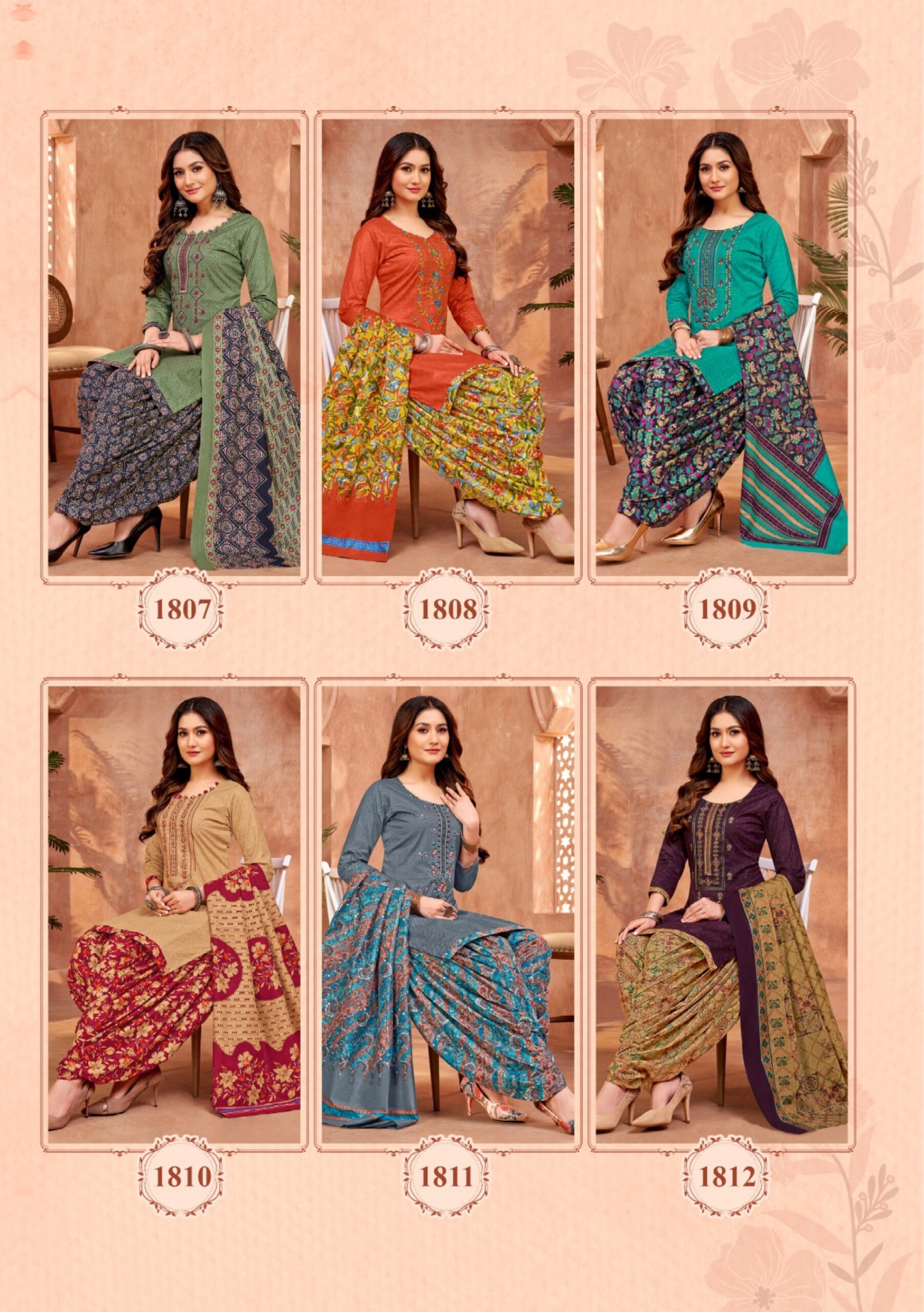 Balaji Raspberry Vol 18 Cotton Dress Material Under 500