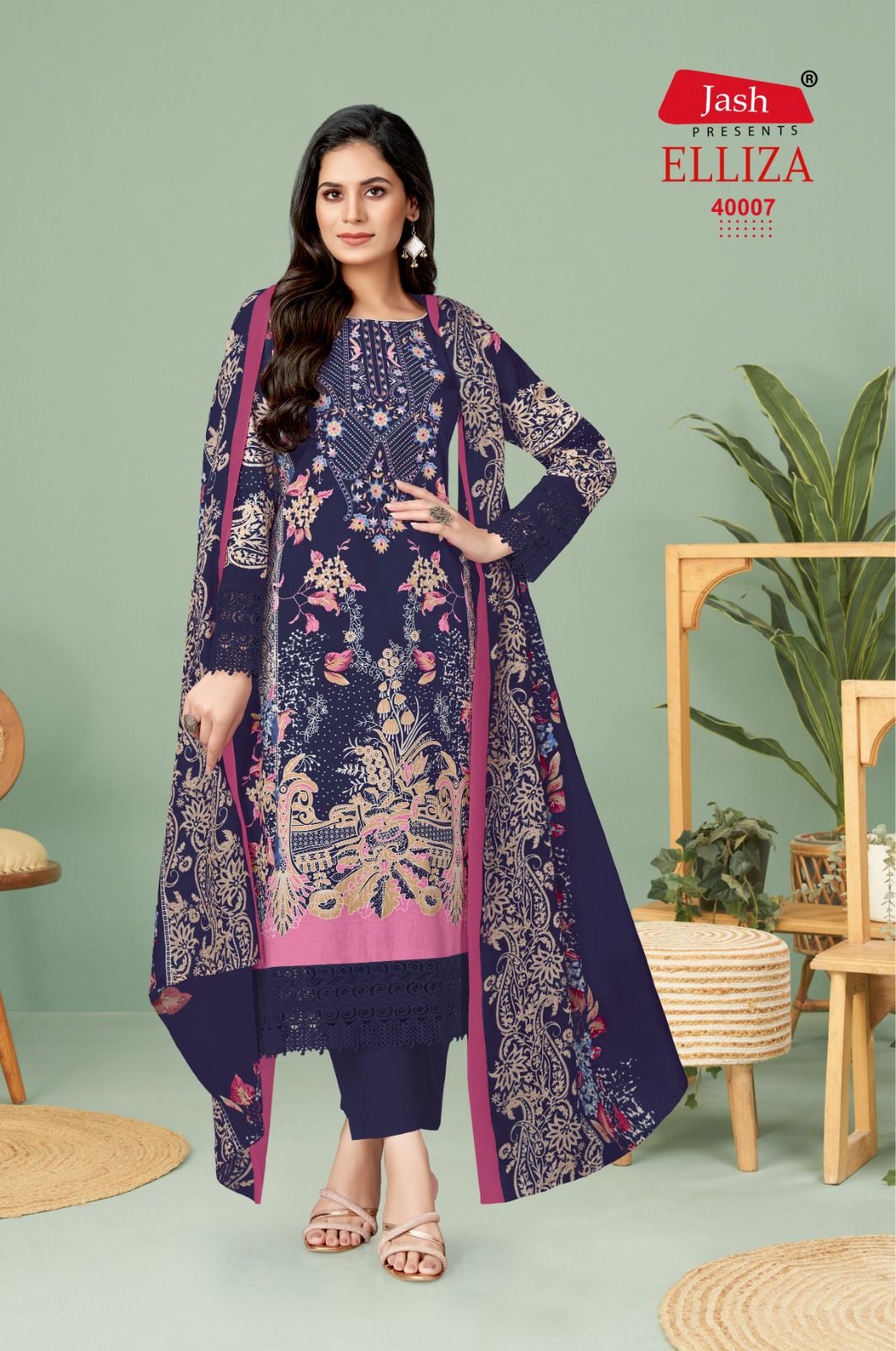 Jash Elliza Vol 40 New Printed Cotton Dress Material Under 500