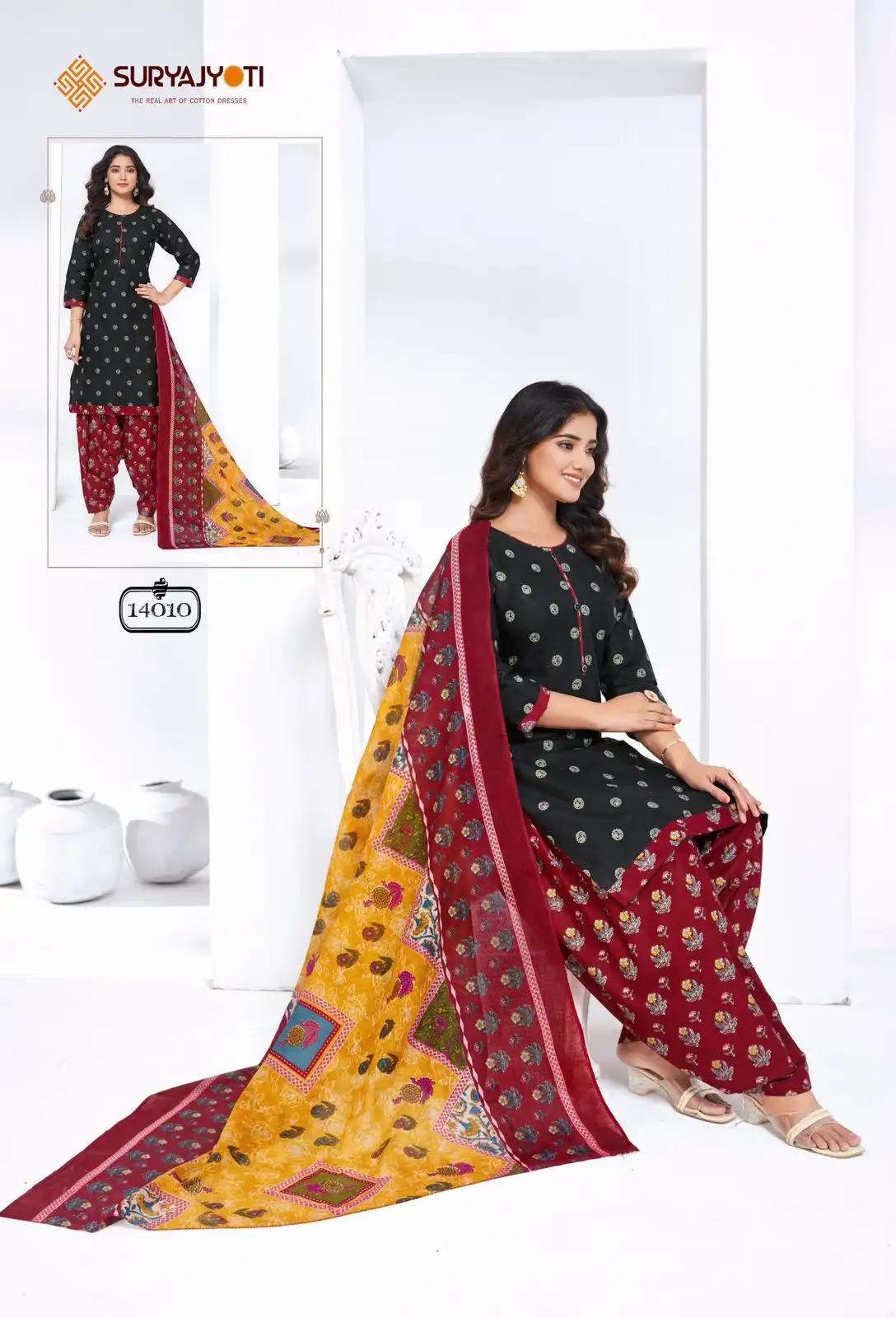 Suryajyoti Trendy Patiyala Vol 14 Cotton Printed Dress Material
