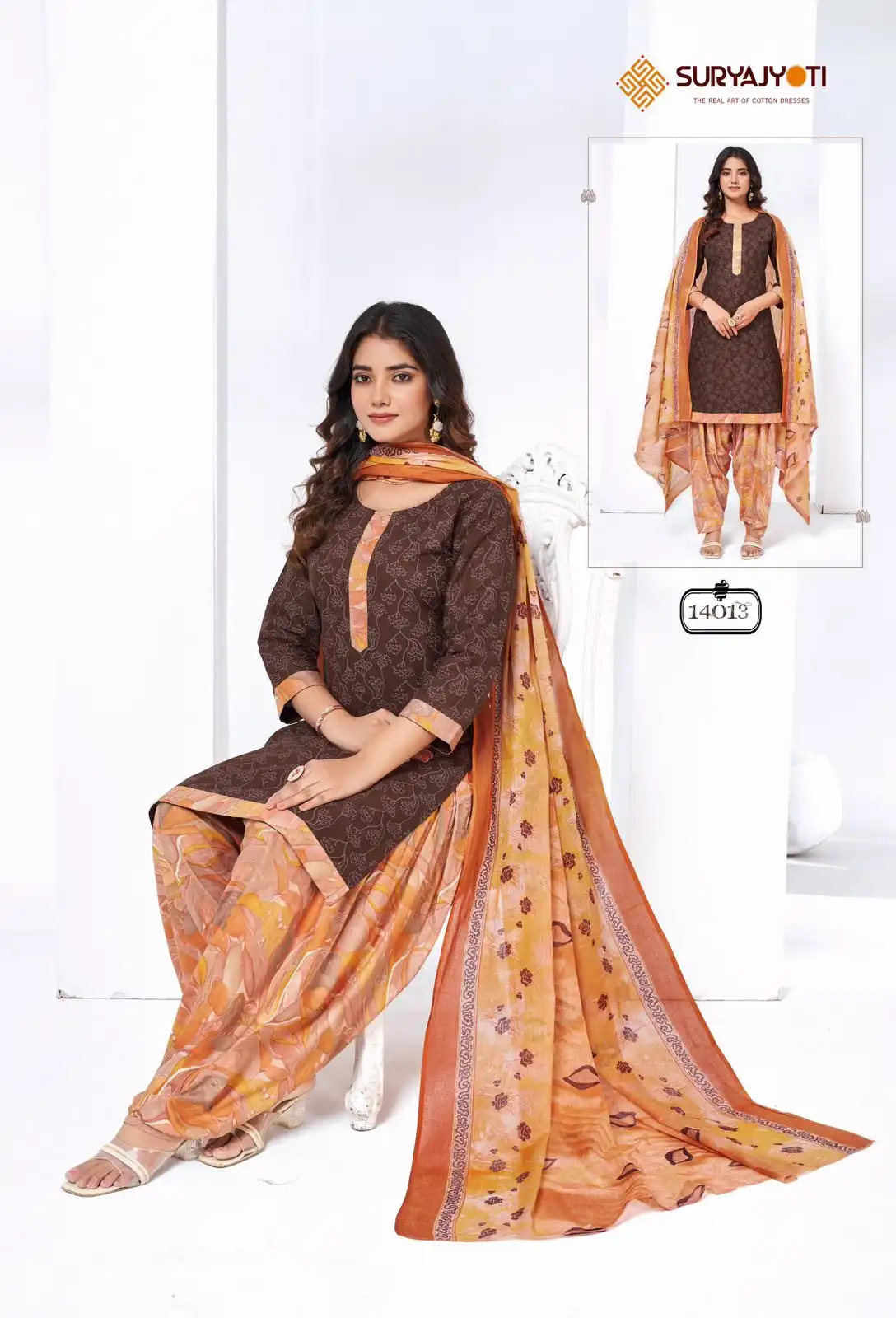 Suryajyoti Trendy Patiyala Vol 14 Cotton Printed Dress Material