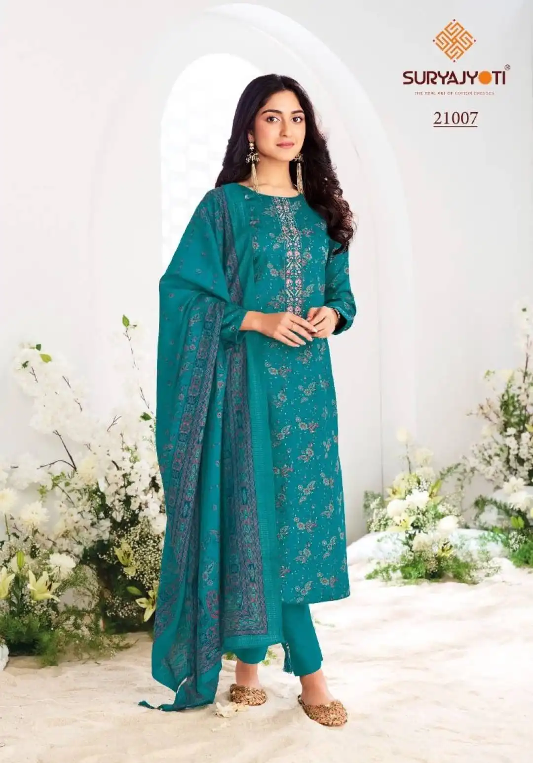 Suryajyoti Kalki Vol 21 Jam Satin Printed Dress Material Under 1000