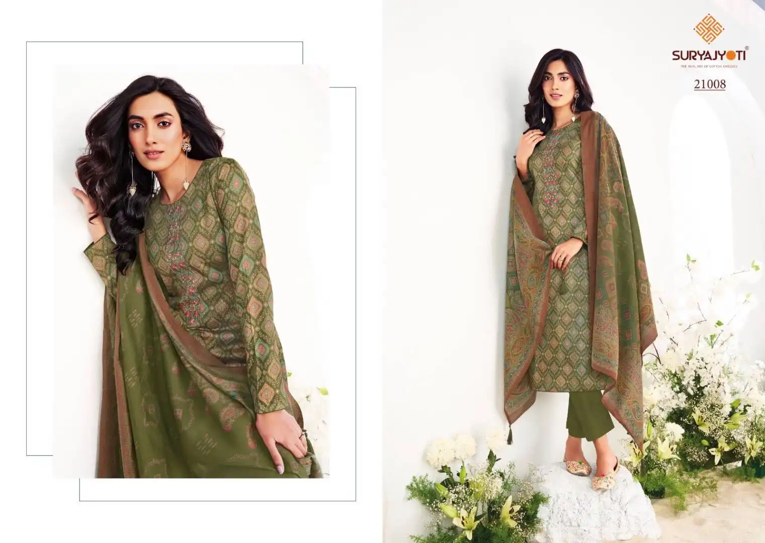 Suryajyoti Kalki Vol 21 Jam Satin Printed Dress Material Under 1000