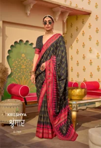Kreshva Shringaar Mercerized Sigma Silk Saree Collection Under 1000