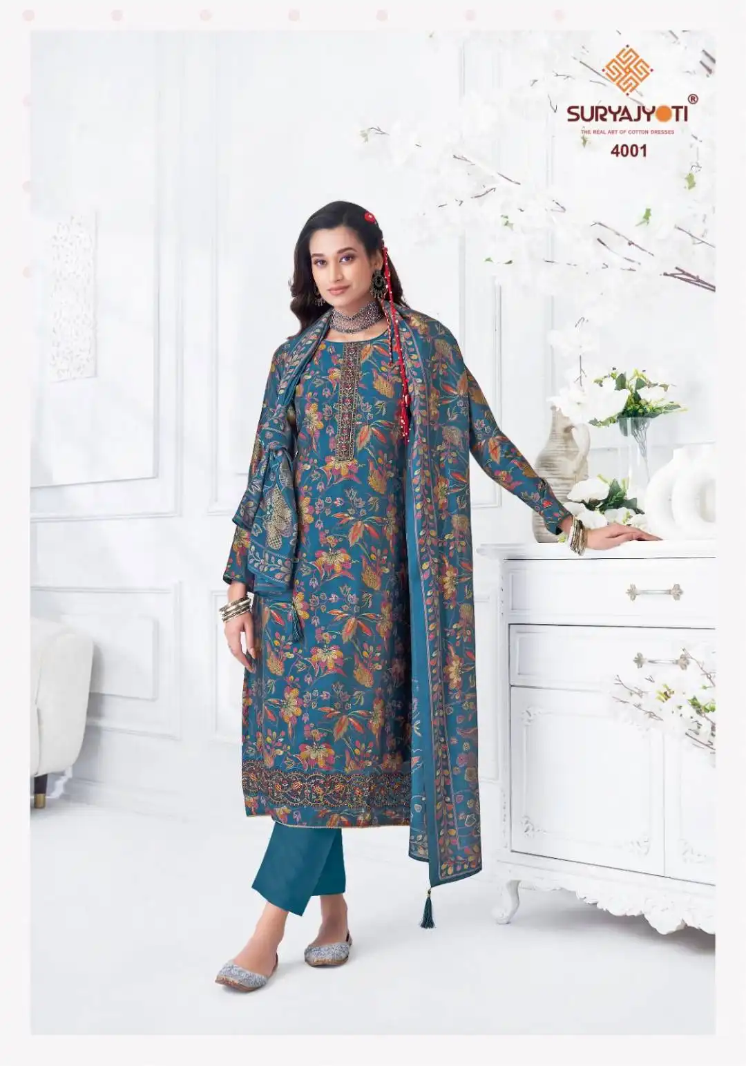 Suryajyoti Kanika Vol 4 Modal Printed Dress Material Wholesale Under 1000