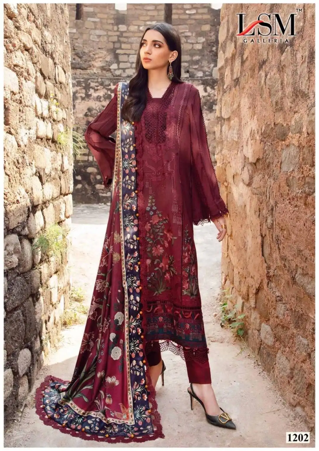 Lsm Parian Dream Vol 12 Heavy Luxury Lawn Collection Under 500