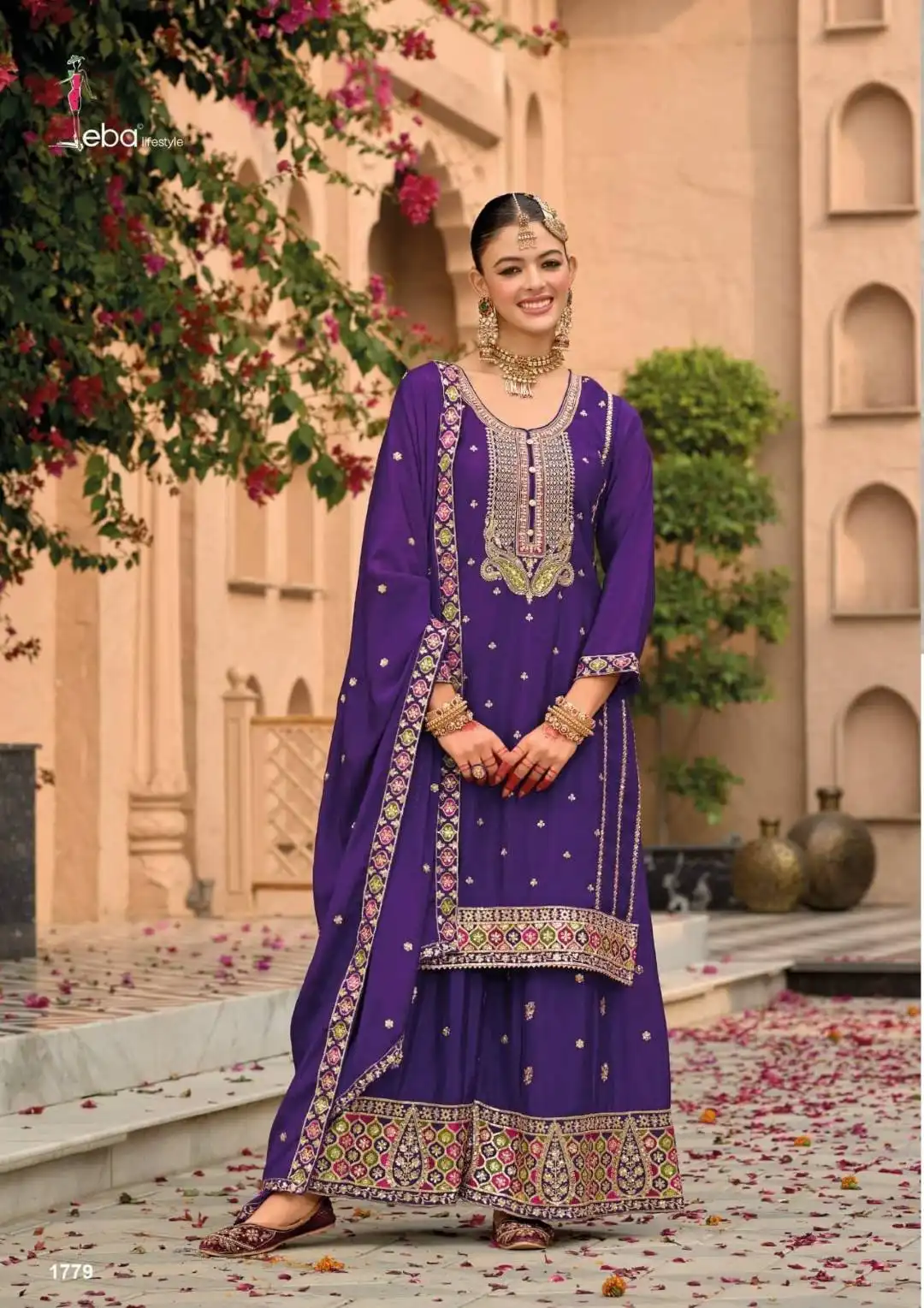 Eba Nimrat Series 1778 To 1780 Chinon Ready Made Suits Collection Under 3000