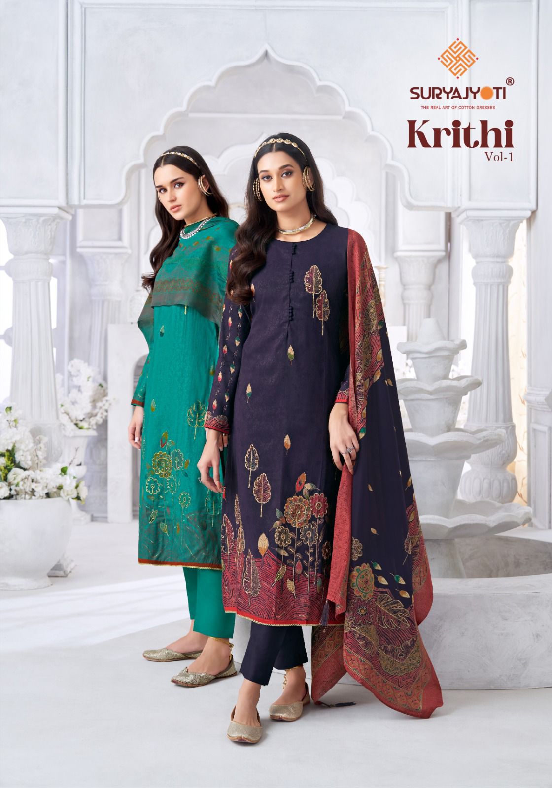 Suryajyoti Krithi Vol 1 New Top Bottom With Dupatta Under 1000