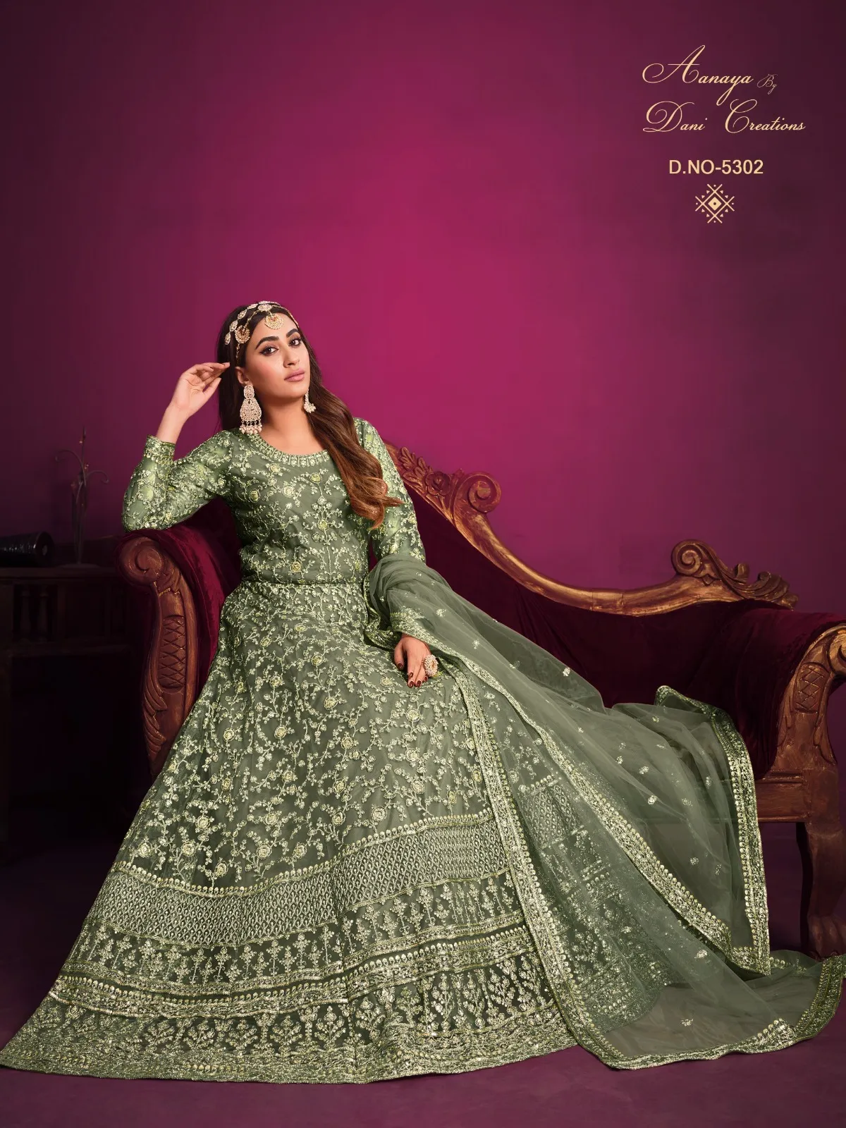 Aanaya Vol 153 Designer Net Gown Under 3000
