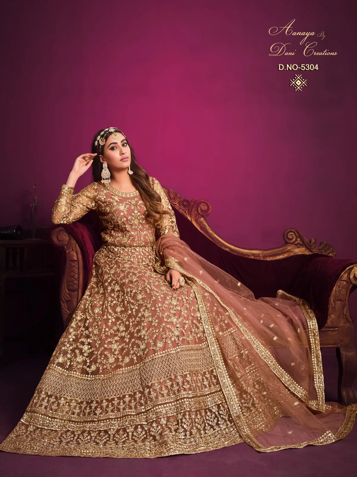 Aanaya Vol 153 Designer Net Gown Under 3000