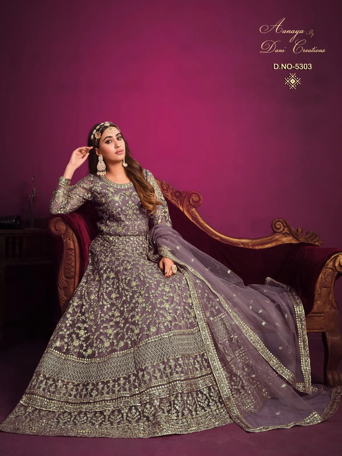 Aanaya Vol 153 Designer Net Gown Under 3000