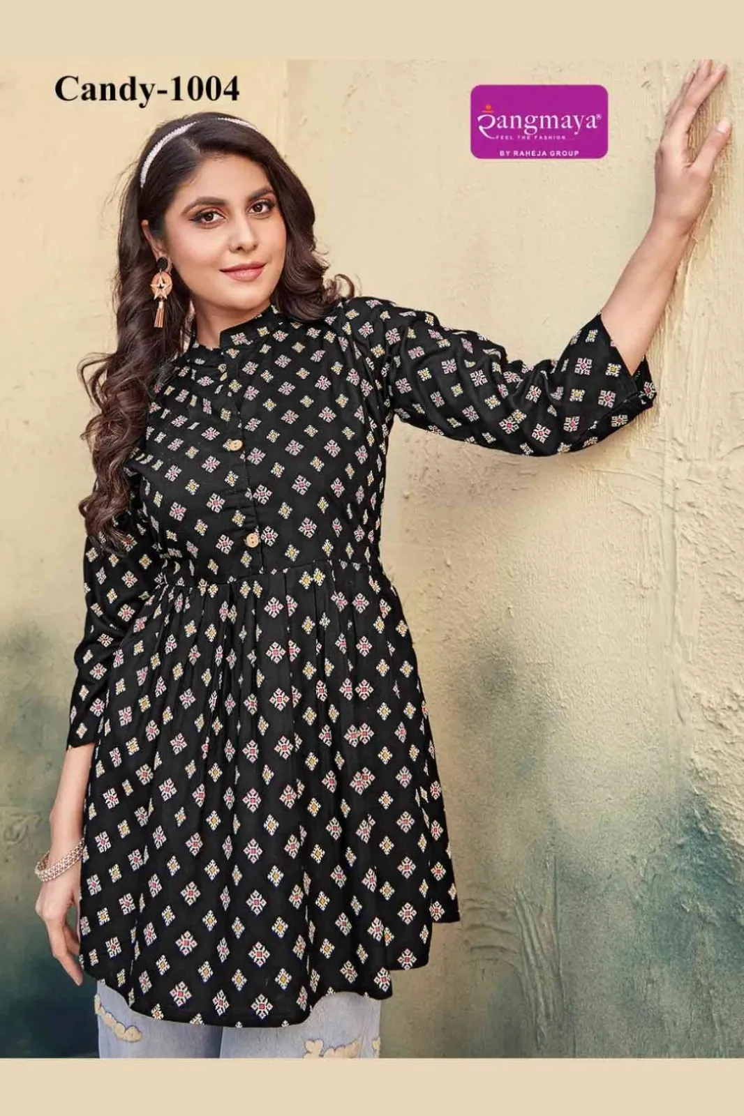 Rangmaya Candy 10 Rayon Printed Fancy Top Under 500