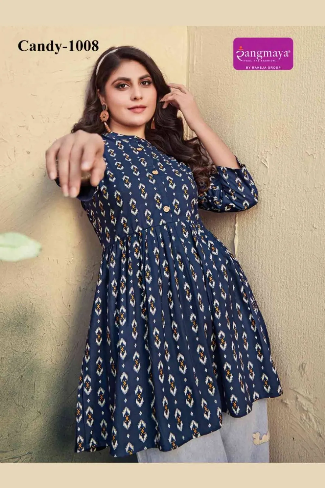 Rangmaya Candy 10 Rayon Printed Fancy Top Under 500