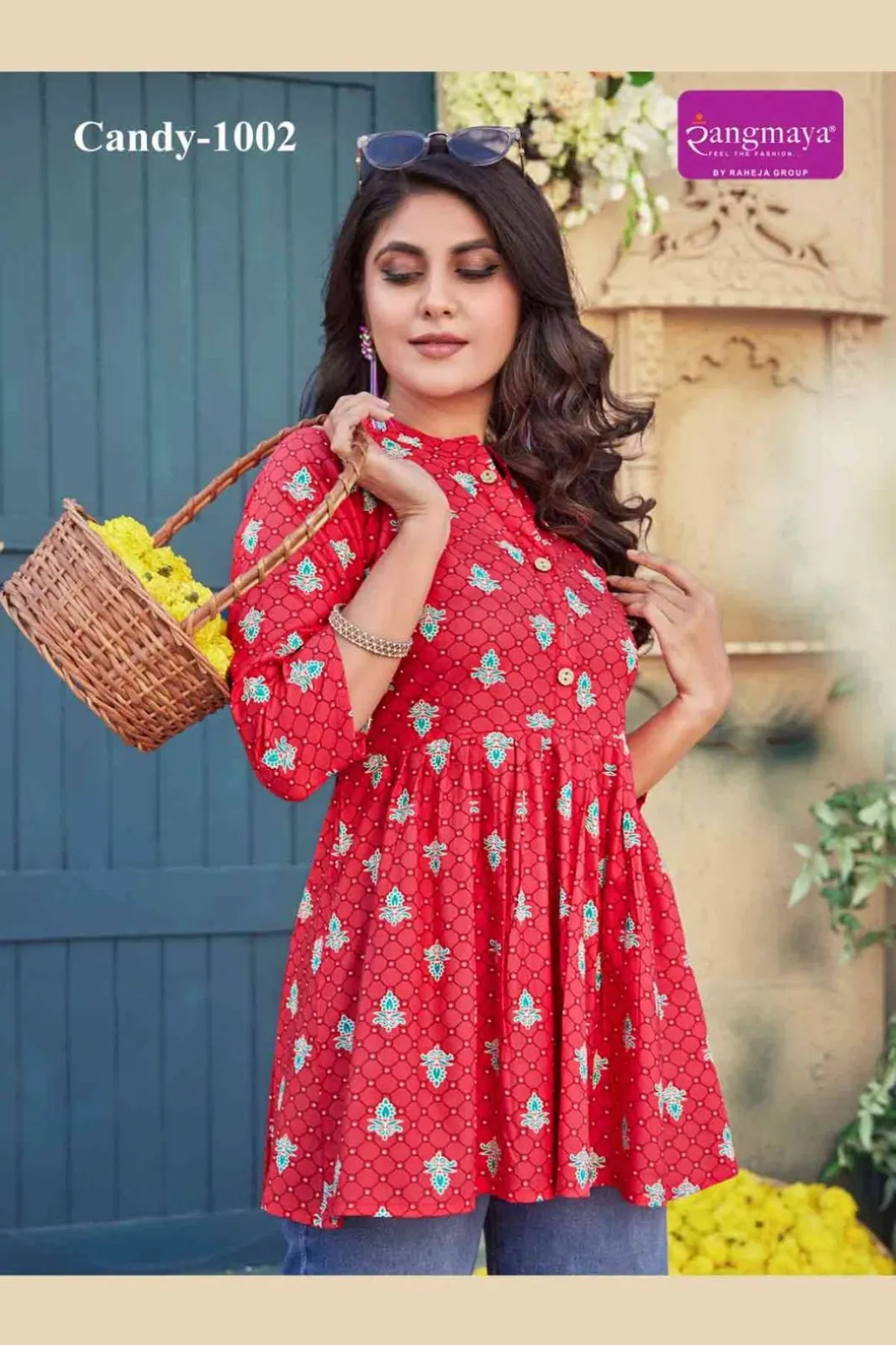 Rangmaya Candy 10 Rayon Printed Fancy Top Under 500