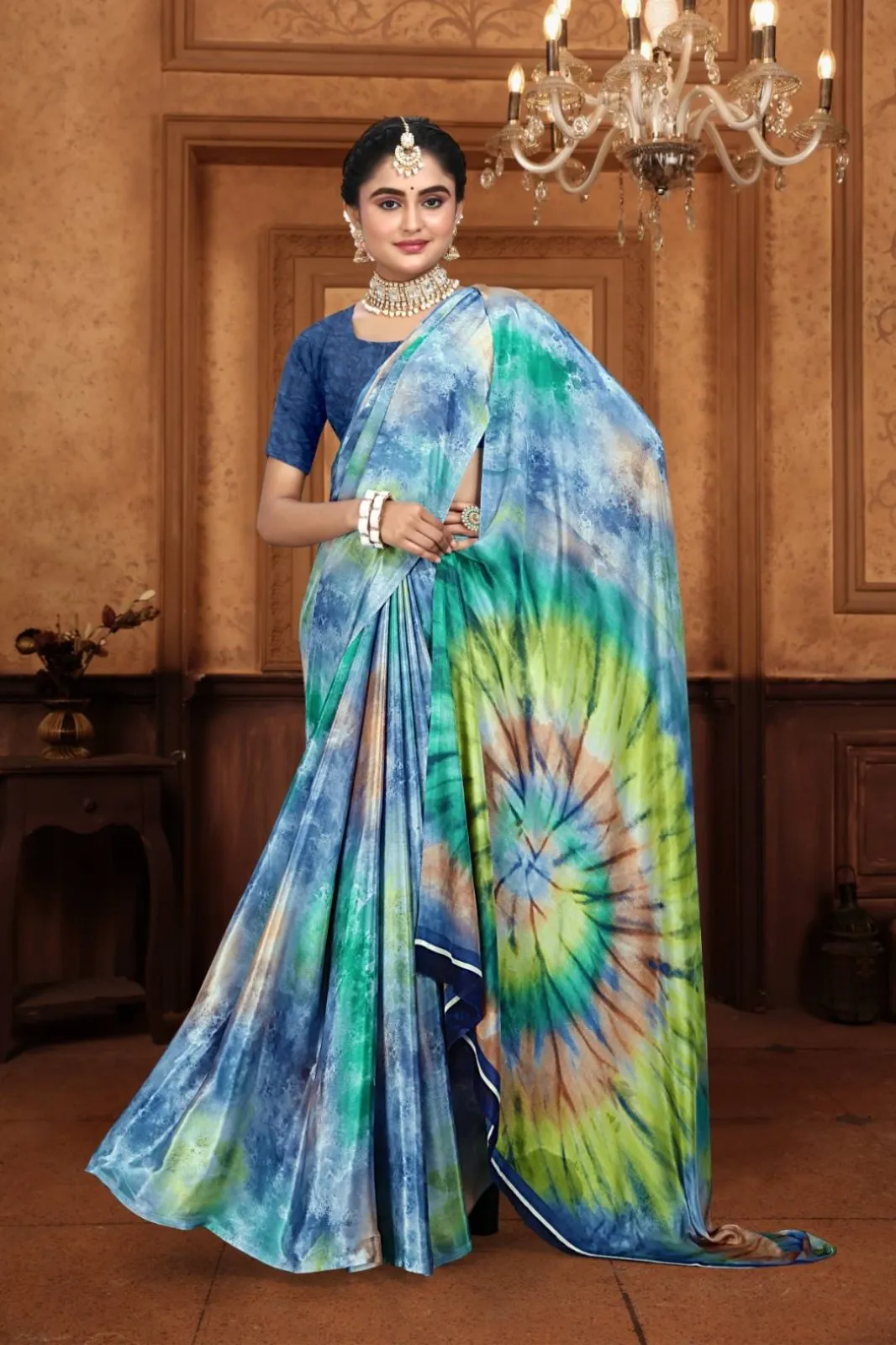 Sanjan Italiya Soft Crape Silk Saree Under 1000