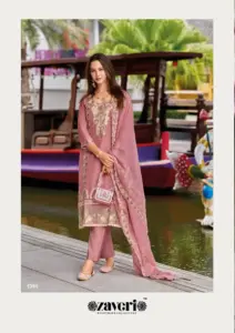 Zaveri Riona Soft Blooming Organza Ready Made Below 2000