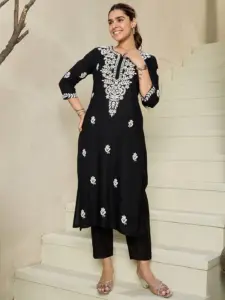 Indo Era 2543 Viscose Rayon Chikankari Worked Kurtis Collection Below 1000