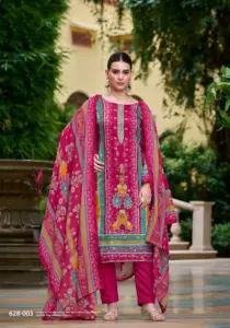 Zulfat Shifaa Jam Cotton Printed Dress Material Below 600