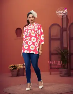 Radhika Crest Vol 1 Rayon Printed Short Top Collection Below 500