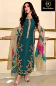 Ziaaz 779 Semi Stitched Pakistani Salwar Kameez Below 1500