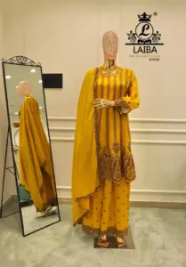 Laiba Am 7059 Chinon Pakistani Ready Made Suits Below 2500