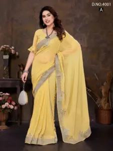 Jayshree 4001A to 4001D New 60 Gram Georgette Saree Below 1000