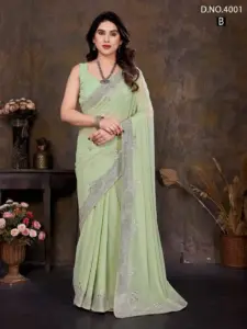 Jayshree 4001A to 4001D New 60 Gram Georgette Saree Below 1000