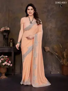 Jayshree 4001A to 4001D New 60 Gram Georgette Saree Below 1000