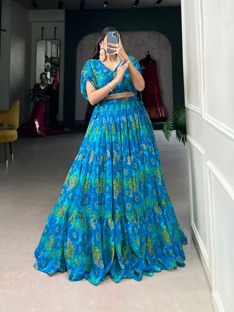 WMN Vaatika New Chiffon Lehenga Choli Collection Online 2025 Below 1500